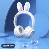 Rabbit Ear Headphones Wireless Luminous Extendable Wheat Headphones - Show Gadgets